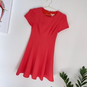 Rebecca Taylor Pique Knit Short Sleeve Dress Sz 0